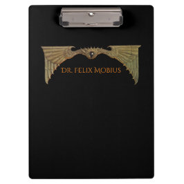 Sci Fi Flying Eye Personalisiertes Notebook Klemmbrett