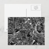Sci-fi-Fraktal Postkarte (Vorne/Hinten)