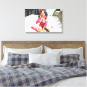 Sci FI-FrauCyborg Leinwanddruck (Insitu (Schlafzimmer))