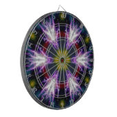 Sci-Fi Galaxy Blitzen abstrakter Kunst Dartscheibe (Vorderseite Links)