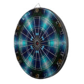 Sci-Fi Galaxy Blue Light abstrakt Art 4 Dartscheibe (Vorderseite rechts)