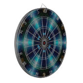Sci-Fi Galaxy Blue Light abstrakt Art 4 Dartscheibe (Vorderseite Links)