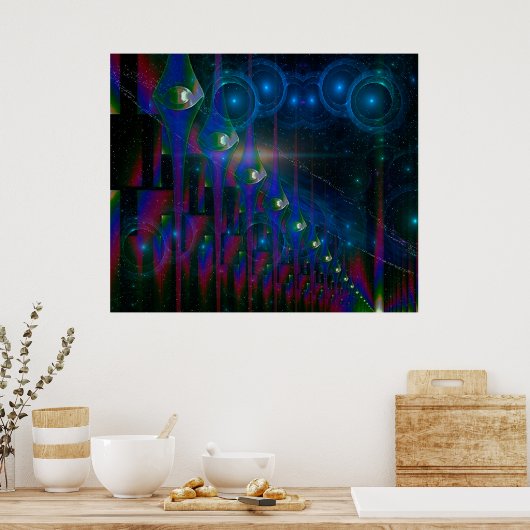 Sci-Fi Gates Abstrakt Fantasy Poster (Küche)