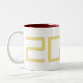 Sci-Fi Geek Nerd 2024 Neujahrskaffee Tea Milk Tass Zweifarbige Tasse (Links)