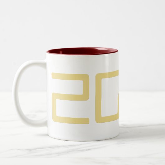 Sci-Fi Geek Nerd 2024 Neujahrskaffee Tea Milk Tass Zweifarbige Tasse (Links)