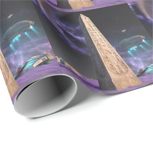 Sci fi gift wrap geschenkpapier (Rolleneckpunkt)