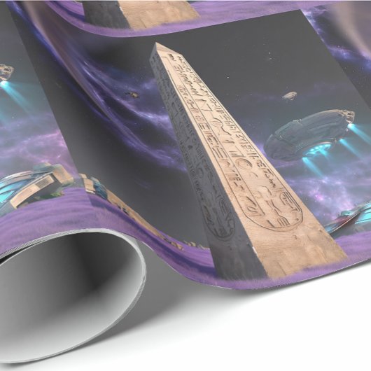 Sci fi gift wrap geschenkpapier