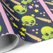 Sci fi gift wrap geschenkpapier
