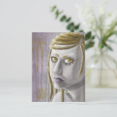 Sci-fi Girl Postkarte (Stehend Vorderseite)