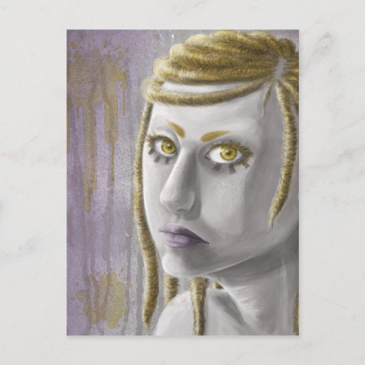 Sci-fi Girl Postkarte (Vorderseite)