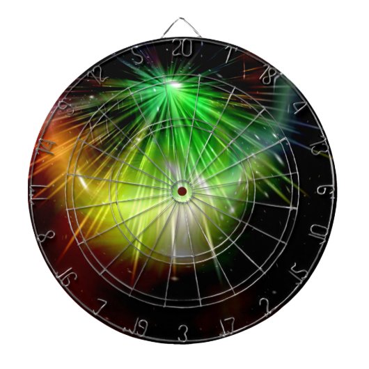 Sci-Fi Green Light abstrakt Art 2 Dartscheibe (vorne)