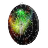 Sci-Fi Green Light abstrakt Art 2 Dartscheibe (Vorderseite rechts)