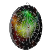 Sci-Fi Green Light abstrakt Art 2 Dartscheibe (Vorderseite Links)