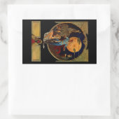 Sci-Fi Hero Rechteckiger Aufkleber (Tasche)