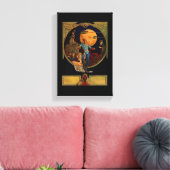 Sci-Fi Hero Stretched Canvas Print Leinwanddruck (Insitu (Wohnzimmer))