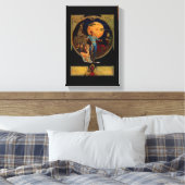 Sci-Fi Hero Stretched Canvas Print Leinwanddruck (Insitu (Schlafzimmer))