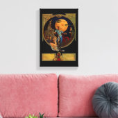 Sci-Fi Hero Stretched Canvas Print Leinwanddruck (Insitu (Wohnzimmer))