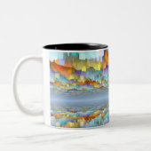 Sci-Fi-Horizonte Zweifarbige Tasse (Links)
