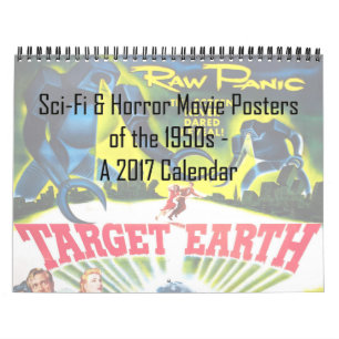 Sci-Fi- & Horror-Filmplakate der '50er-Jahre-Kalen Kalender