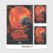 Sci-Fi Horror Movie Ad, Galactic Graveyard Aufkleber (Blatt)