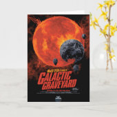 Sci-Fi Horror Movie Ad, Galactic Graveyard Karte (Gelbe Blume)