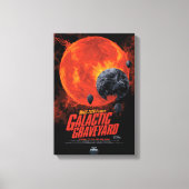 Sci-Fi Horror Movie Ad, Galactic Graveyard Leinwanddruck (Vorderseite)
