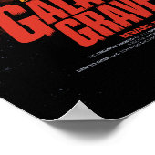 Sci-Fi Horror Movie Ad, Galactic Graveyard Poster (Ecke)