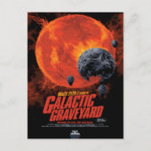 Sci-Fi Horror Movie Ad, Galactic Graveyard Postkarte (Vorderseite)