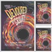 Sci-Fi Horror Movie Ad, gravity Aufkleber (Vorderseite)