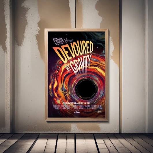 Sci-Fi Horror Movie Ad, gravity Fotodruck