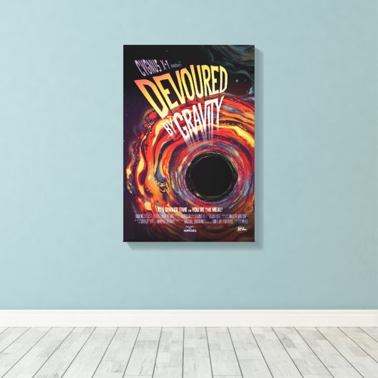 Sci-Fi Horror Movie Ad, gravity Leinwanddruck (Insitu (Holzboden))