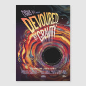 Sci-Fi Horror Movie Ad, gravity Magneteinladung (Vorderseite)