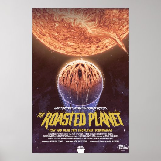 Sci-Fi Horror Movie Ad, The Roasted Planet Poster (Vorne)