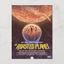 Sci-Fi Horror Movie Ad, The Roasted Planet Postkarte