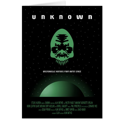 Sci-Fi Horror Movie Ad, unbekannt (Vorne)