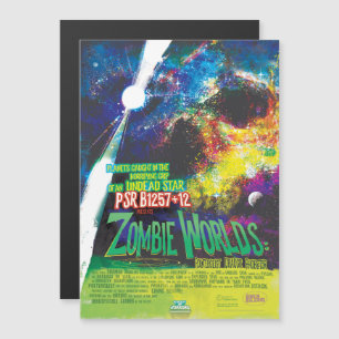 Sci-Fi Horror Movie Ad, Zombie Worlds Magneteinladung