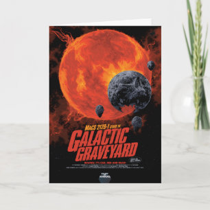 Sci-Fi-Horrorfilm-Werbung, galaktischer Friedhof Karte