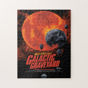Sci-Fi-Horrorfilm-Werbung, galaktischer Friedhof Puzzle