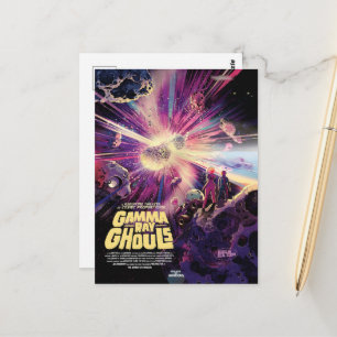 Sci-Fi-Horrorfilm-Werbung, Gamma Ray Ghouls Postkarte