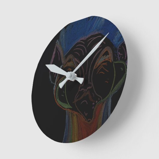 Sci-fi Hybrid Round Wall Clock Runde Wanduhr (Winkel)