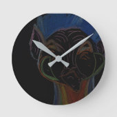 Sci-fi Hybrid Round Wall Clock Runde Wanduhr (Vorderseite)
