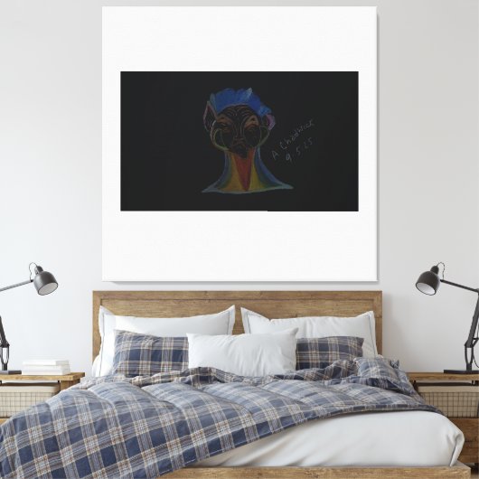 Sci-fi Hybrid Stretched Canvas Leinwanddruck (Insitu (Schlafzimmer))