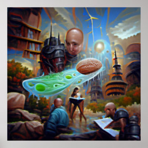 Sci fi Imaging Kunstwerk Plakat digitale Kunst
