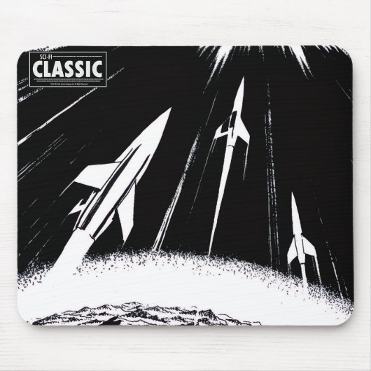 SCI-FI Klassik-Weltraum-Kunst-Mauspad Mousepad (Vorne)