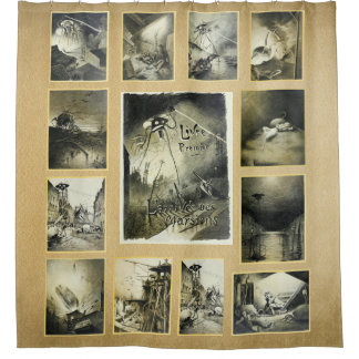 Sci-Fi-Krieg der Welten Duschvorhang