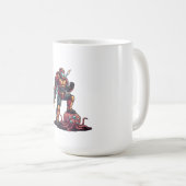 Sci-Fi-Krieger-T-Shirt Kaffeetasse (VorderseiteRechts)