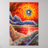 Sci Fi Landscape Painting Poster (Vorne)