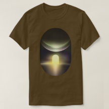 Sci-Fi-Landschaft abstraktes Grafik-T-Shirt