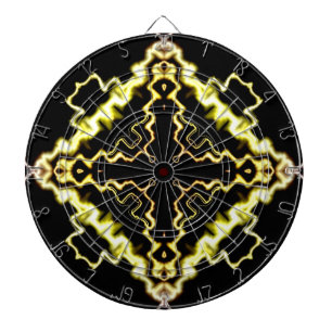 Sci-Fi Light abstrakt Art Dartscheibe
