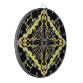 Sci-Fi Light abstrakt Art Dartscheibe (Vorderseite Links)